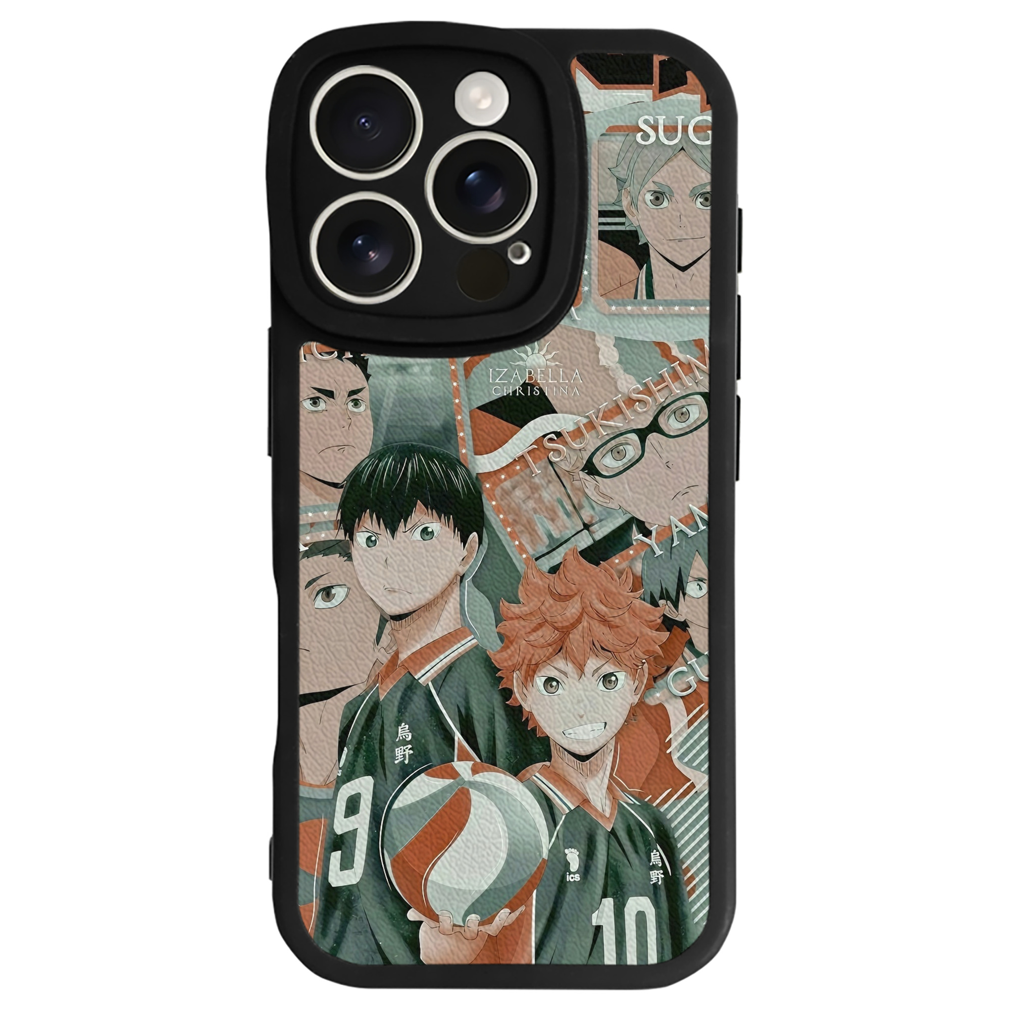 （画像用） ハイキュー!! Haikyu!! 【iPhone 16シリーズ対応】シリコンスマホケース（レザー調） 材質：シリコン
